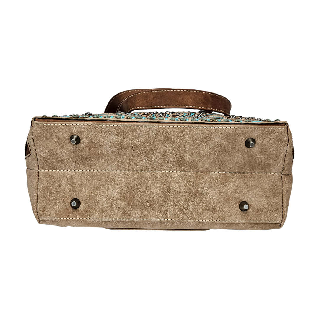 American Bling Concealed Carry Purse Matching Wallet Tan