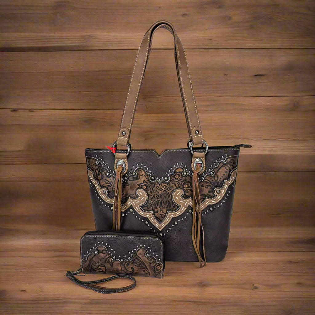 American_bling_purse_with_wallet_set