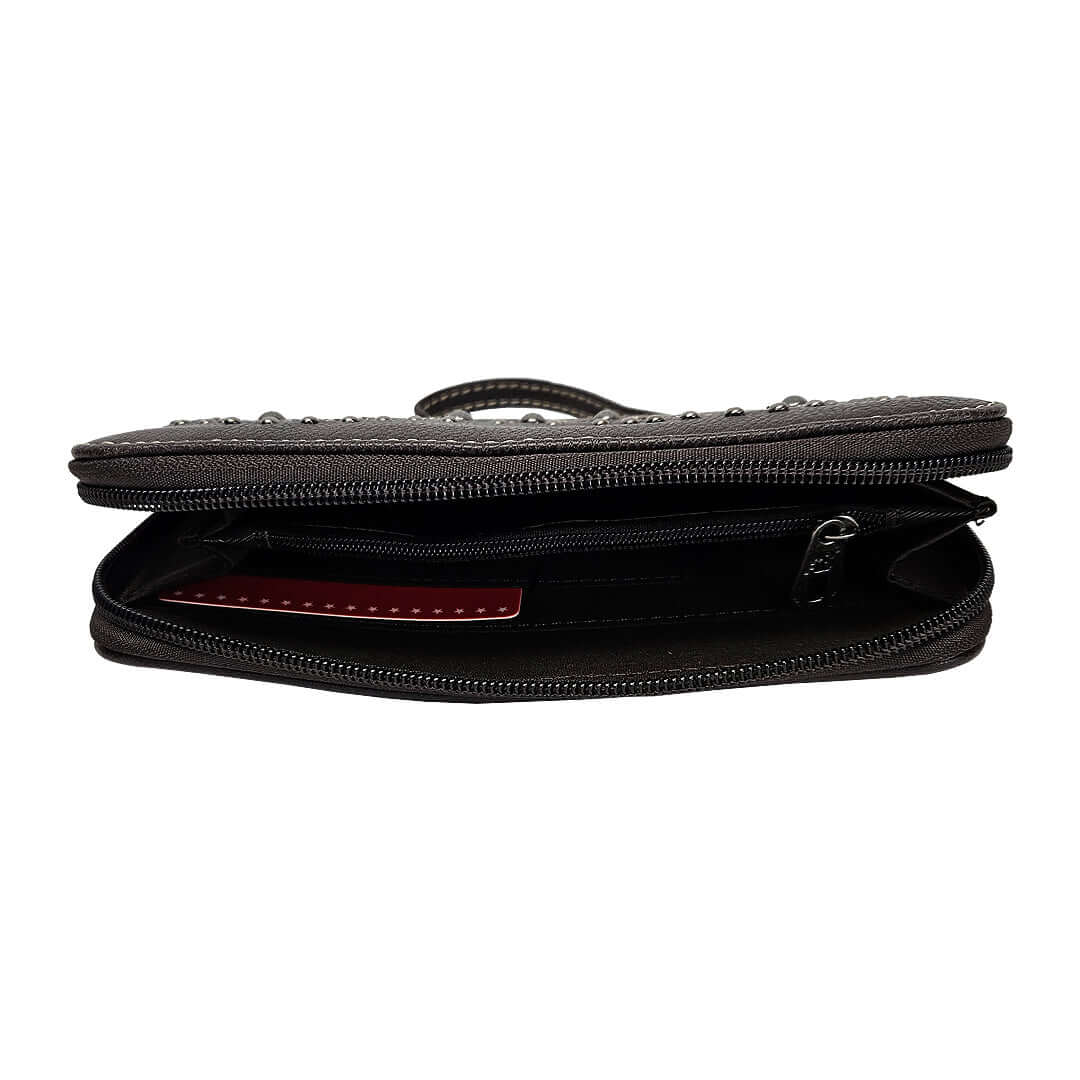 Montana West American Bling Concealed Carry Purse Matching Wallet Coffee