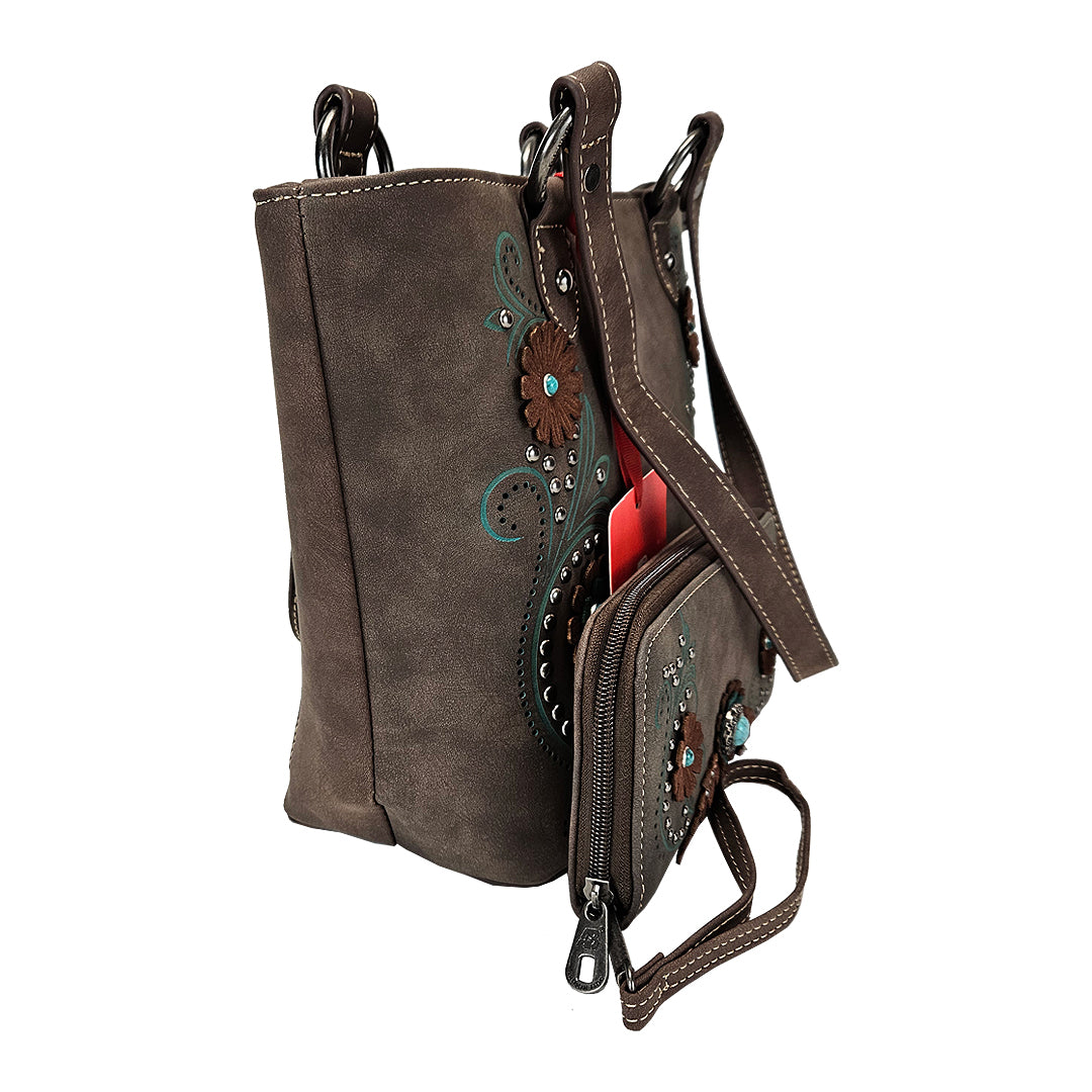 Montana-West-American-Bling-Concealed-Carry-Floral-Purse-Matching-Wallet-Coffee-AB-G7809WCF-2