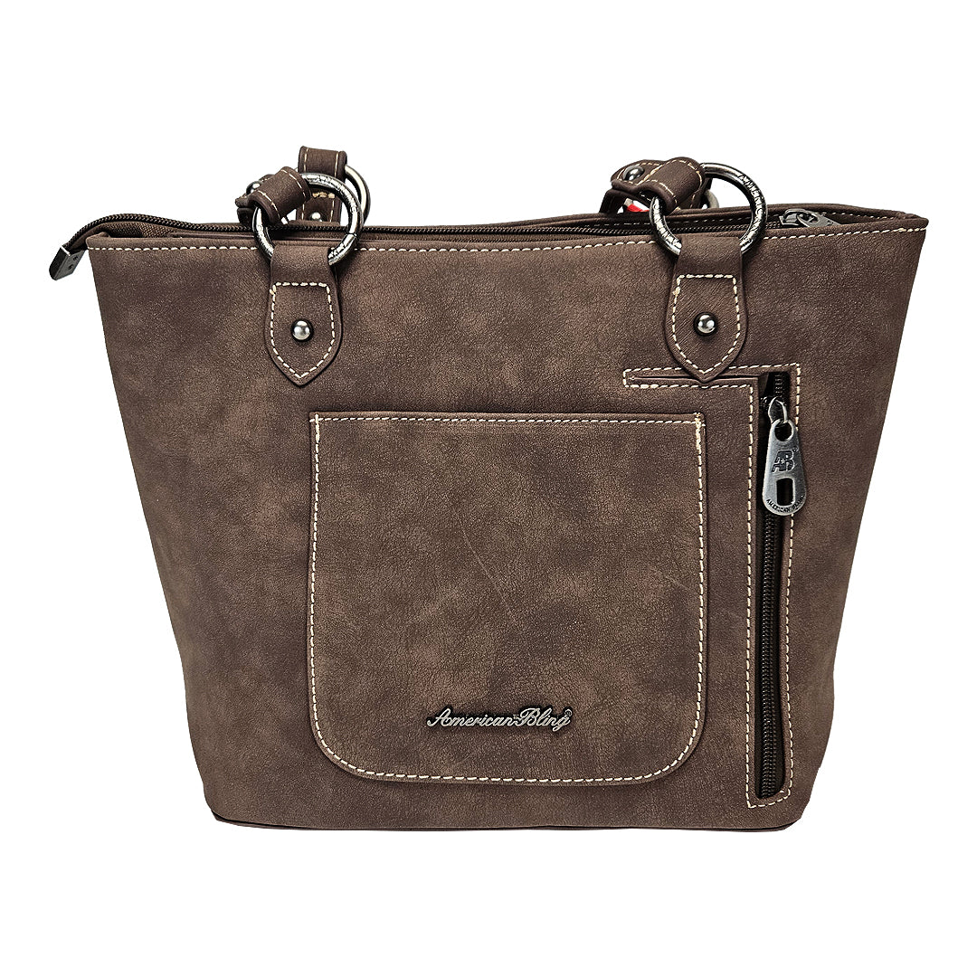 Montana-West-American-Bling-Concealed-Carry-Floral-Purse-Matching-Wallet-Coffee-AB-G7809WCF-3