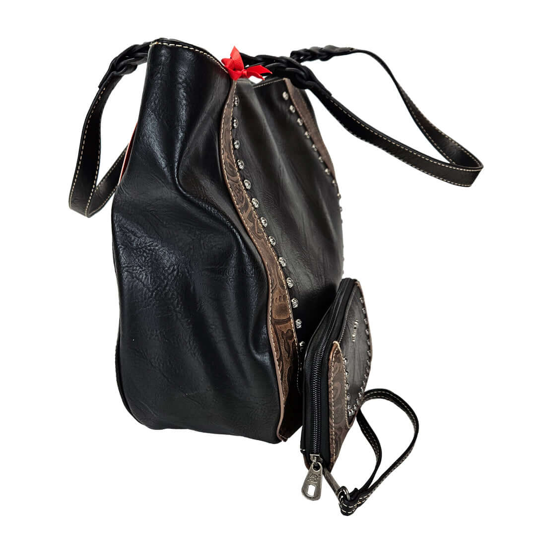 Montana-West-American-Bling-Concealed-Carry-Saddle-Purse-Matching-Wallet-Black-AB-G7601WBK-3