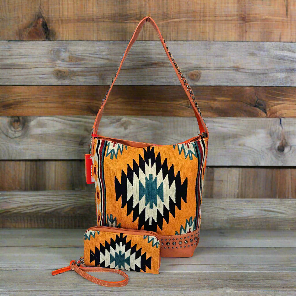 Montana-West-American-Bling-Concealed-Carry-Hobo-Bag-Matching-Wallet-Orange-AB-G7607WOR