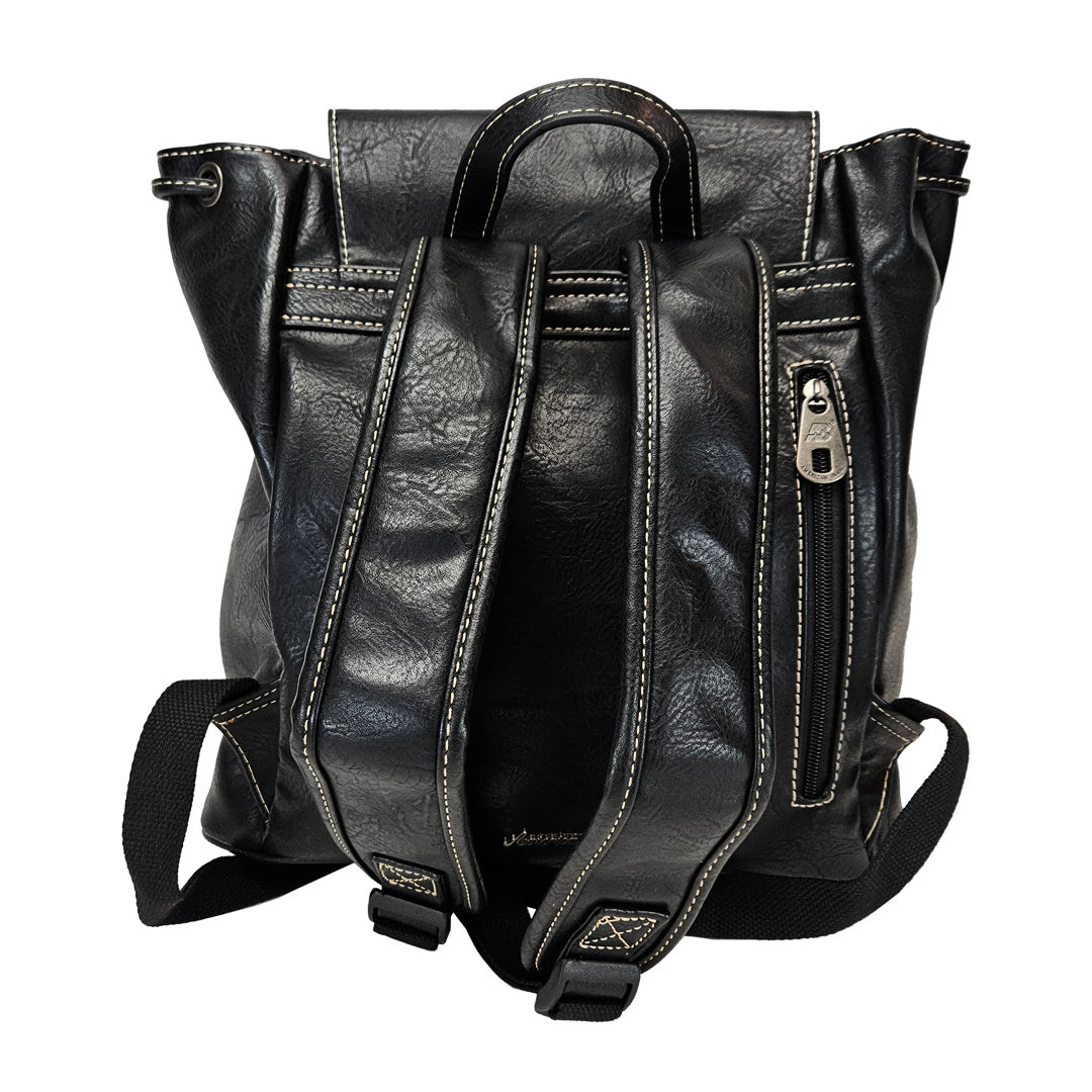 American Bling Concealed Carry Embroidery Floral Backpack & Wallet Black AB-7811WBK-3