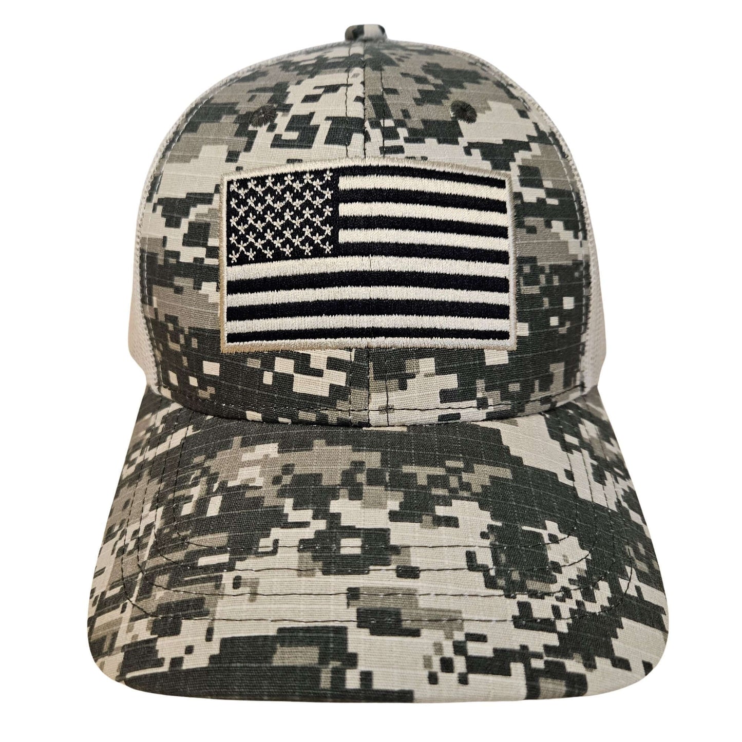 GAC STOP Embroidered American Flag Patch Baseball Hat Camo Cap GS-C003CAMO-1
