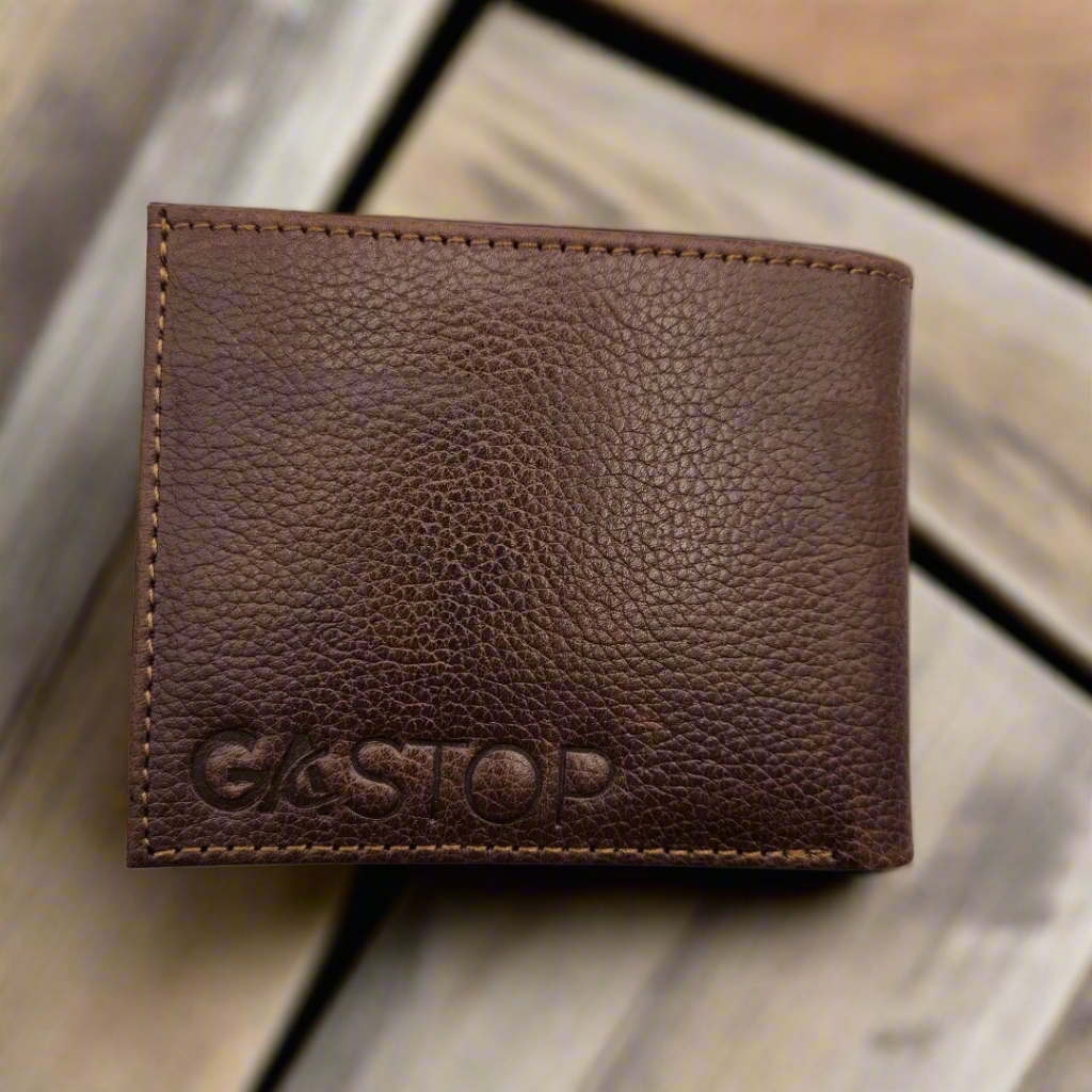 GAC STOP Full Grain Premium Leather Men's Wallet Cowhide leather Wallet Classic Brown GS-W003 CBR