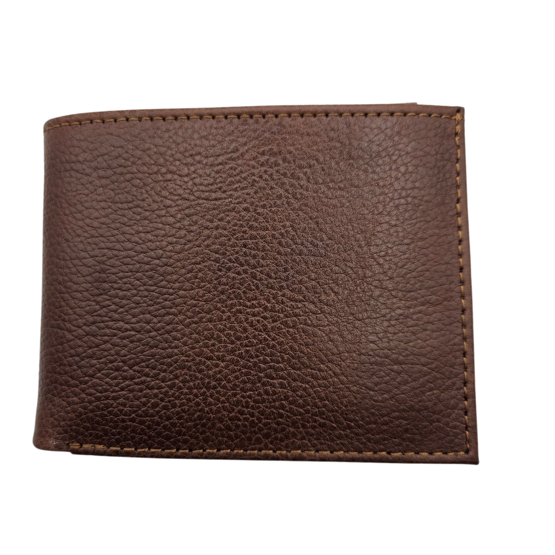 GAC STOP Full Grain Premium Leather Men's Wallet Cowhide leather Wallet Classic Brown GS-W003 CBR