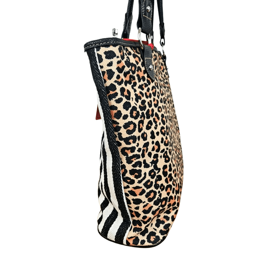 Montana West Leopard Print Canvas Purse Western Cowgirl Animal Lover Bag MW1227-8112LP-3