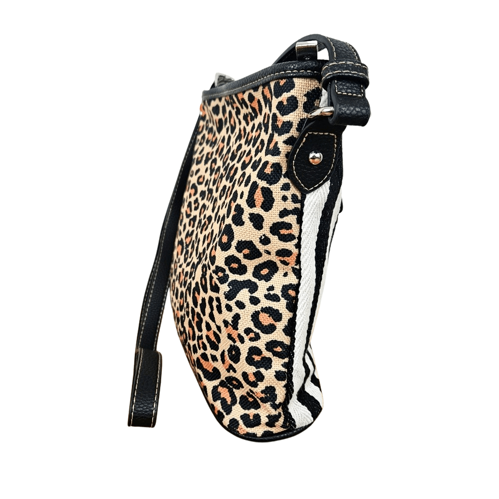 Montana West Leopard Print Canvas Crossbody Bag Western Cowgirl Animal Lover Bag MW1227-8360LP-3