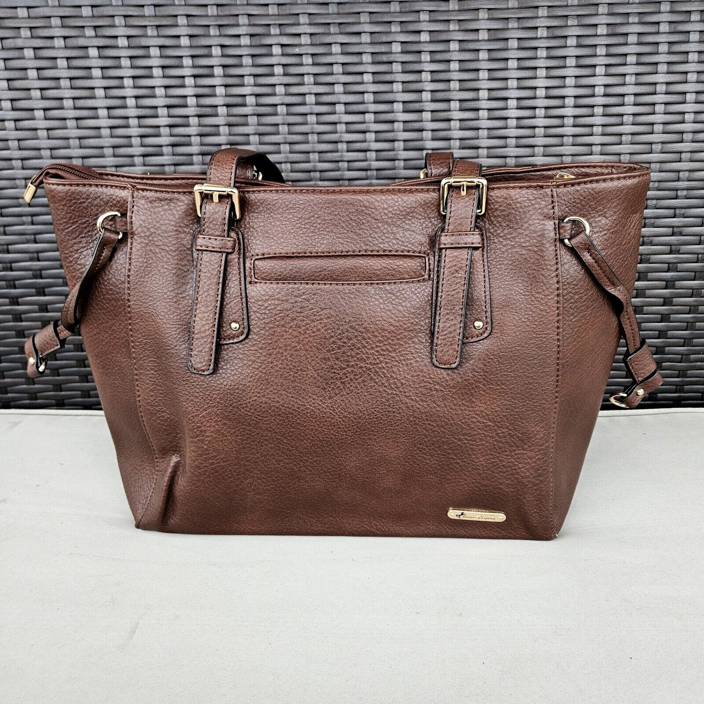 Montana West Studded Lacing Tote Bag Western Style Handbag Coffee MWC-1002CF2