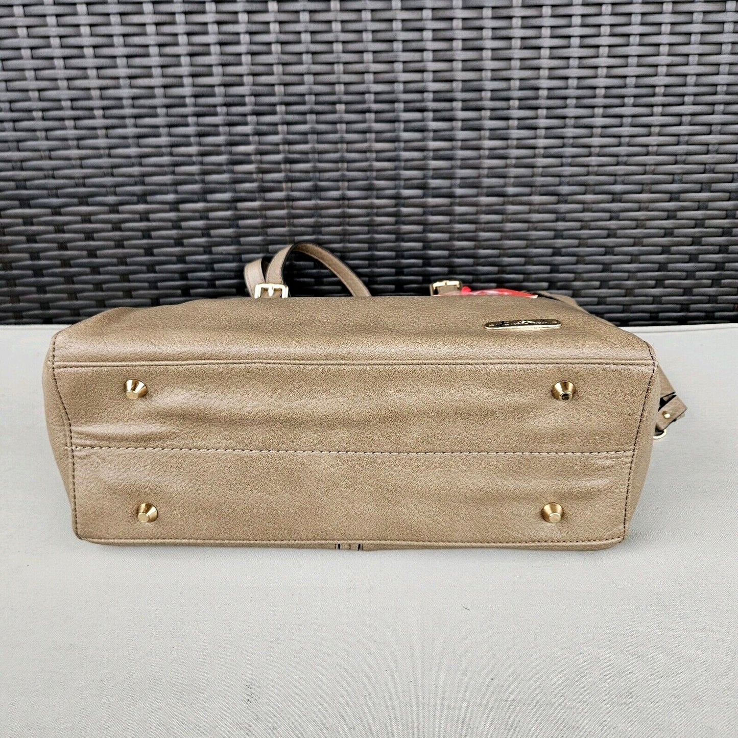 Montana West Studded Lacing Tote Bag Western Style Handbag Khaki MWC-1002KH6