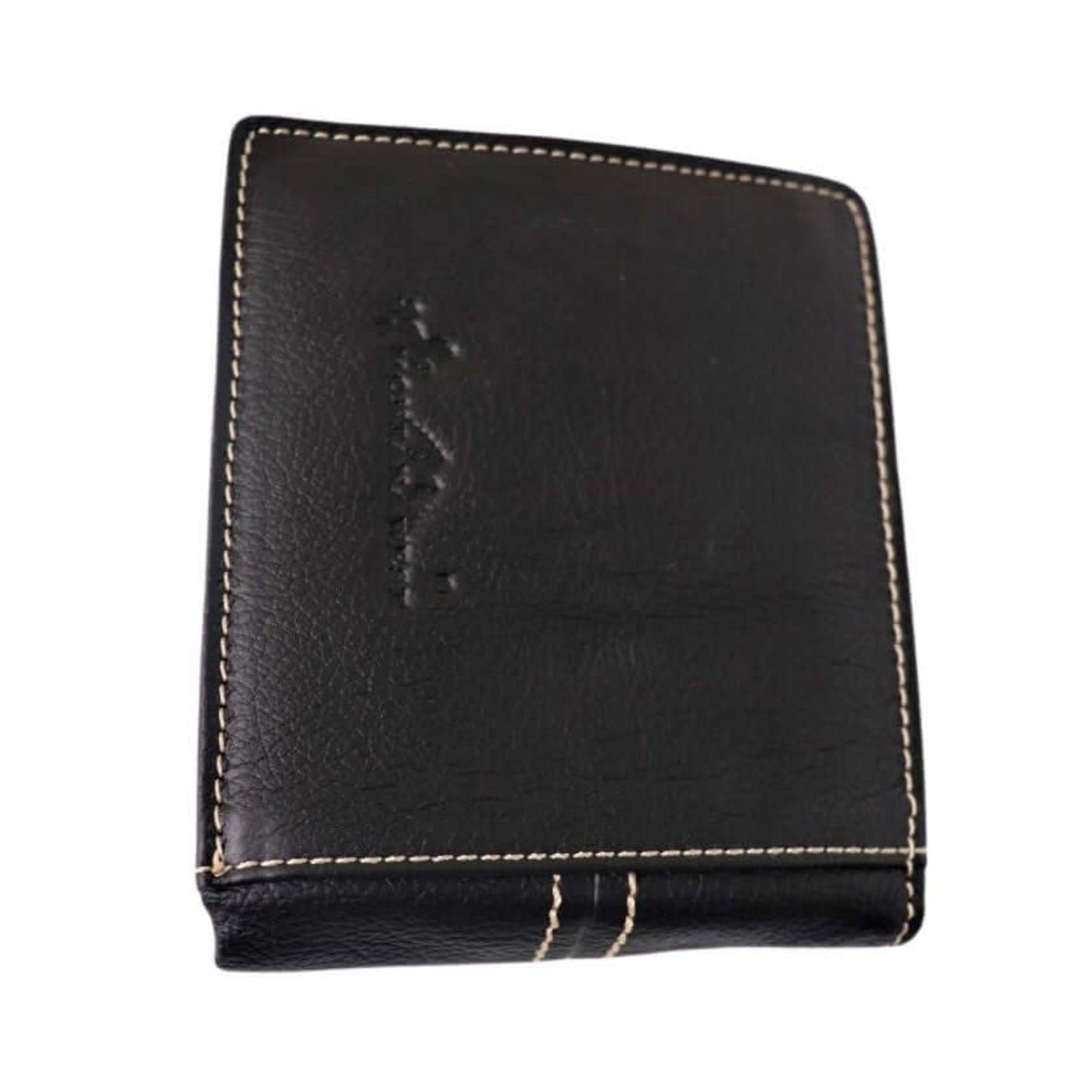 Montana West Men's Country Western Spiritual Cross Bi-fold Wallet Black MWS-W025BK-1
