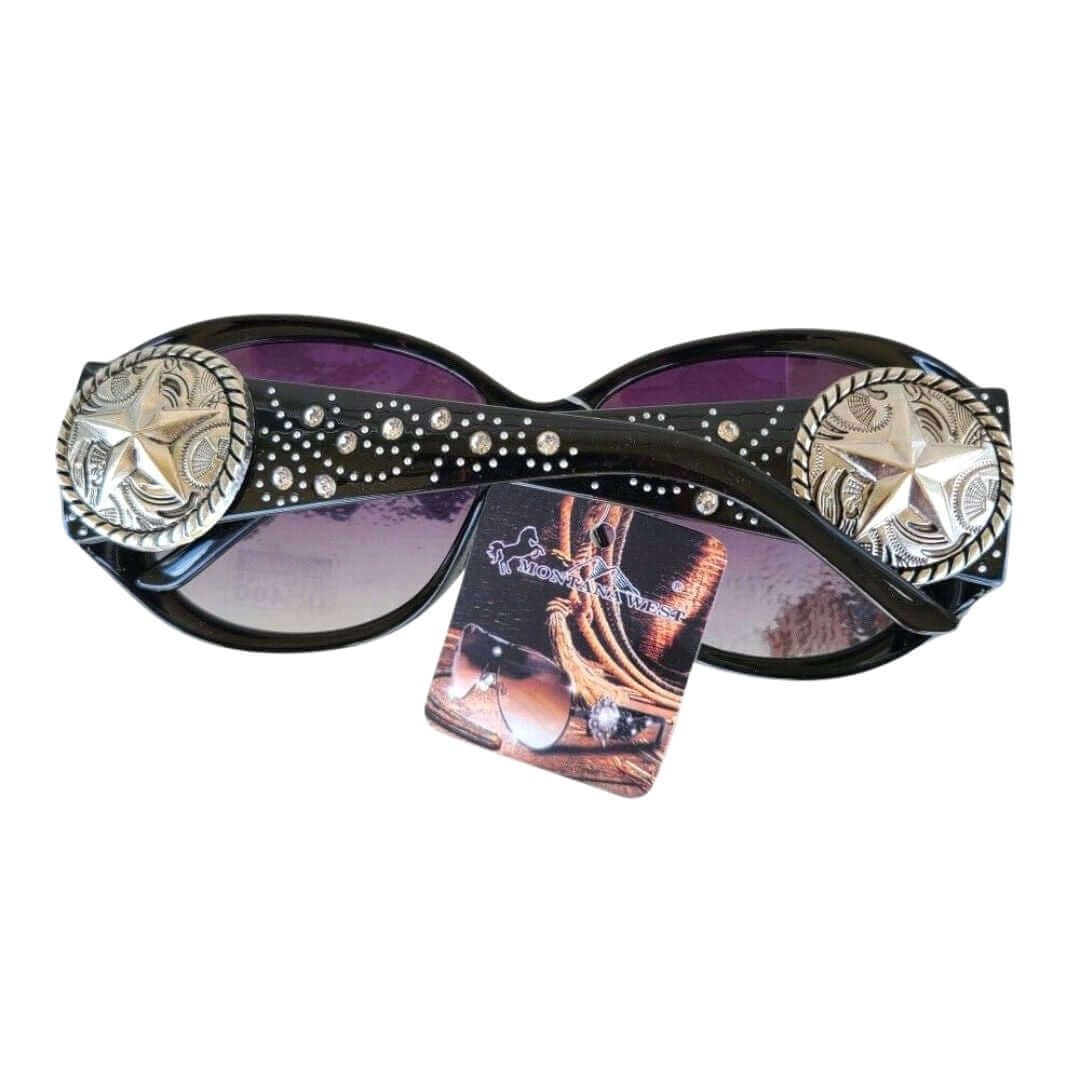 Montana West Texas Lone Star Western Sunglasses Pick Color-SGS-5603BK-2