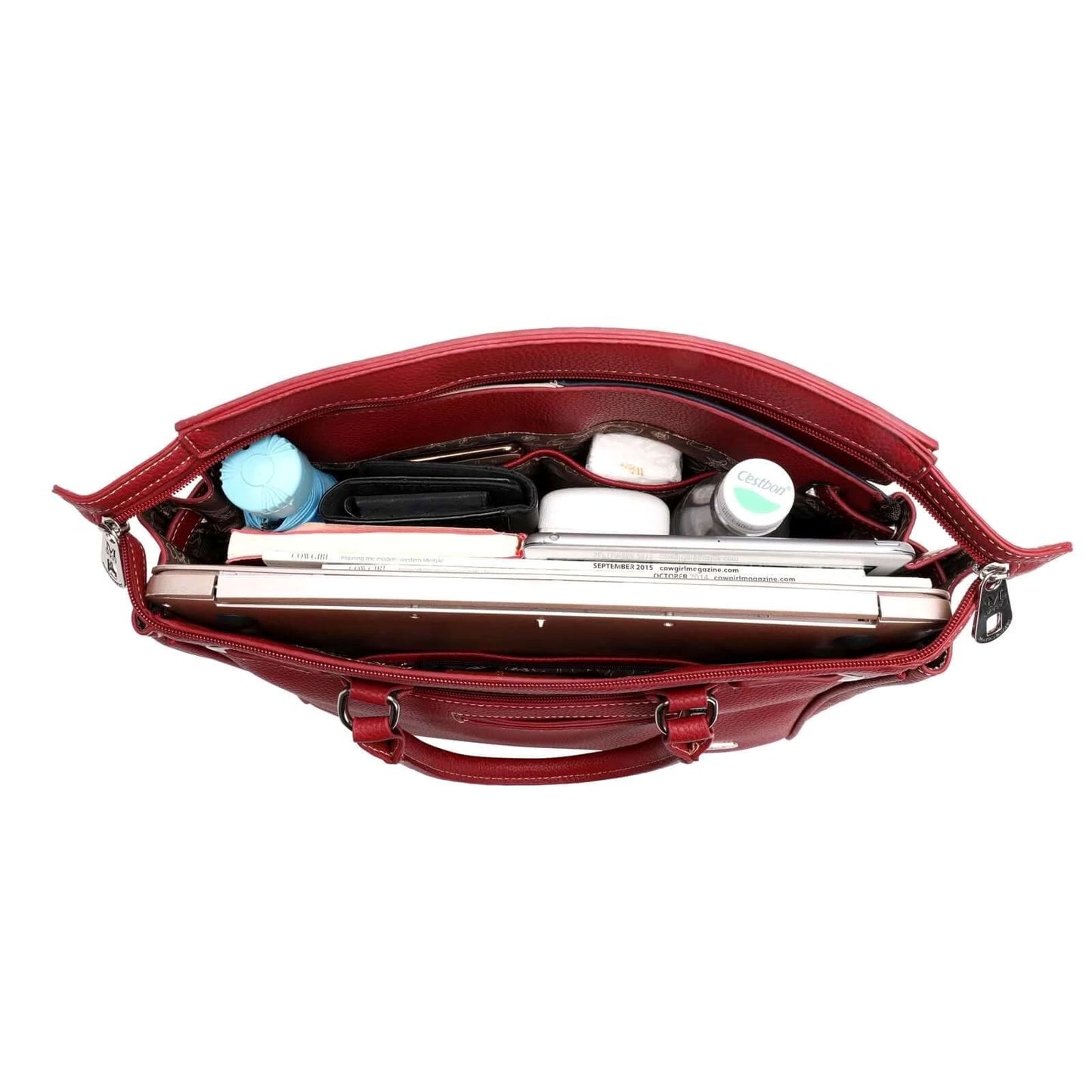Montana West American Flag Patriotic Satchel Bag US Flag Purse Red-US20-813-1600-RD-6