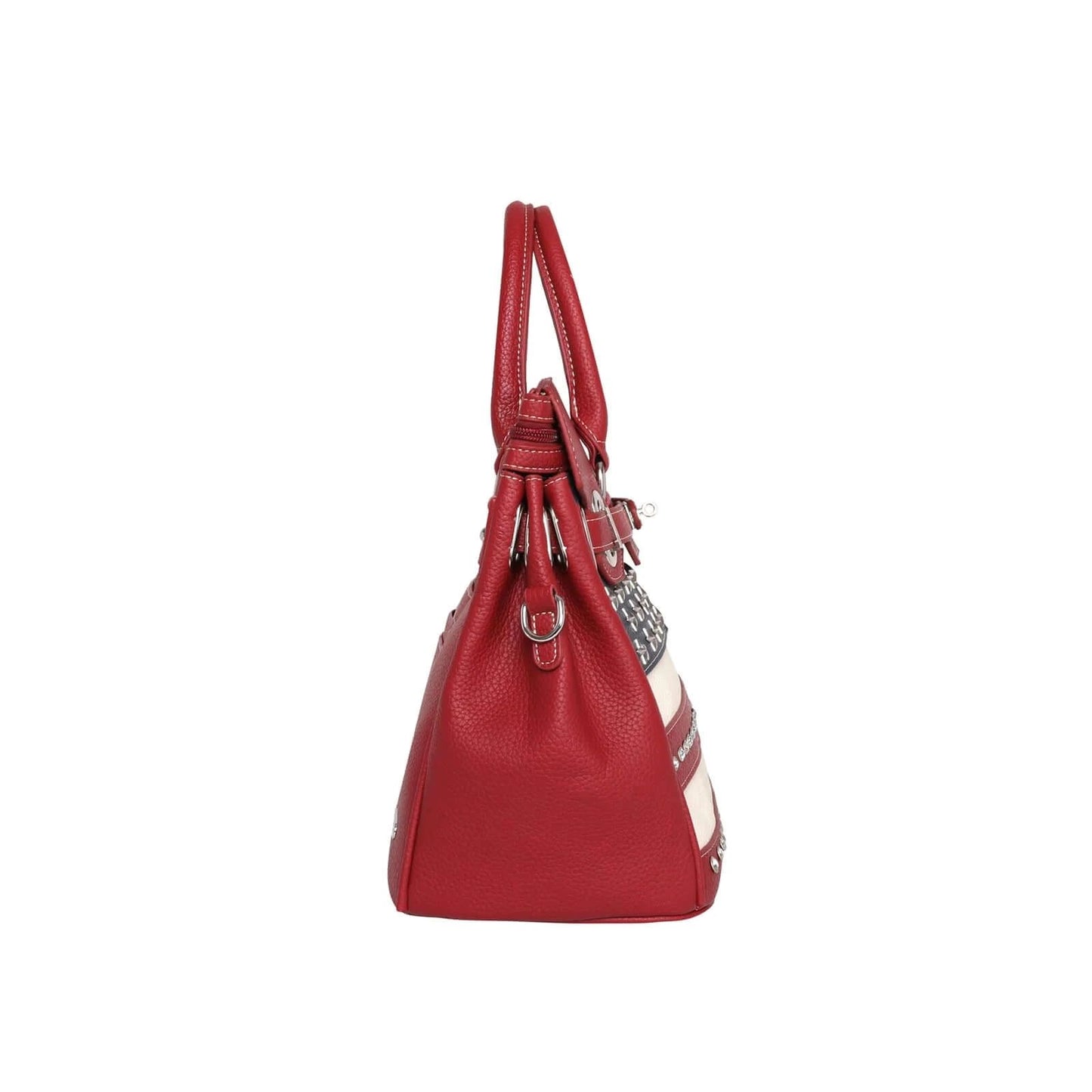 Montana West American Flag Patriotic Satchel Bag US Flag Purse Red-US20-813-1600-RD-2