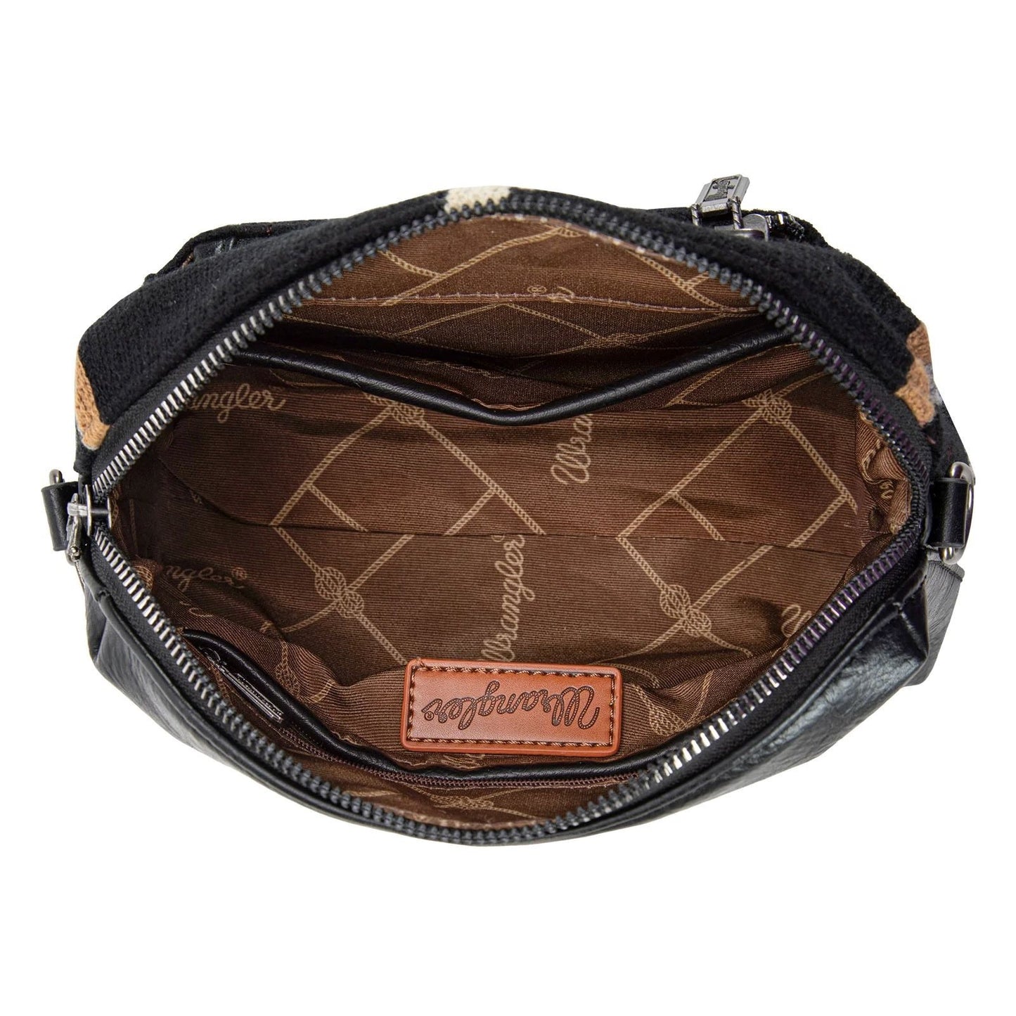 Wrangler Southwestern Knitted Crossbody Bag Black WG174-1832BK-6
