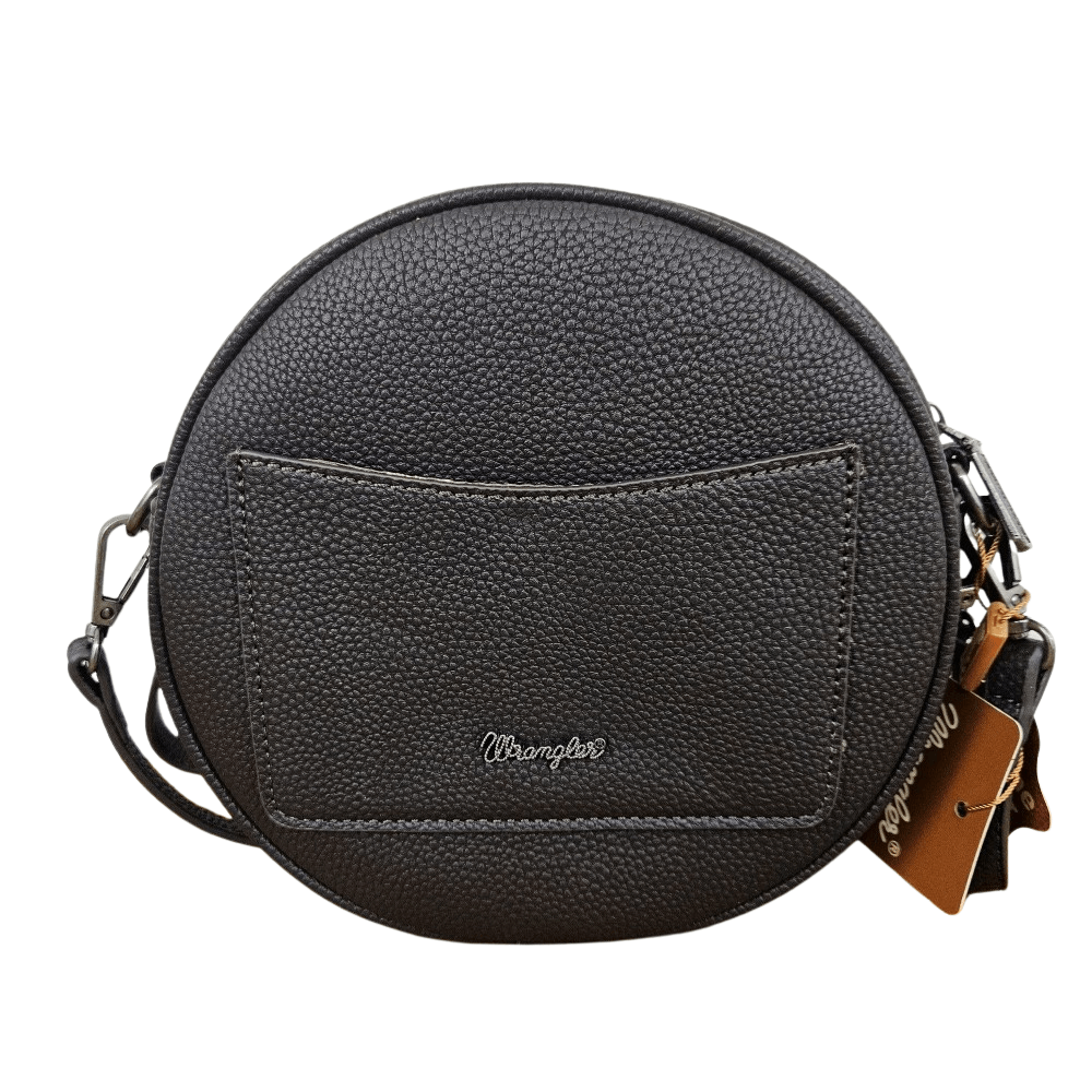 Wrangler Hair on Collection Circle Wristlet Bag Western Crossbody Bag Pick Color-WG34.118CF-4