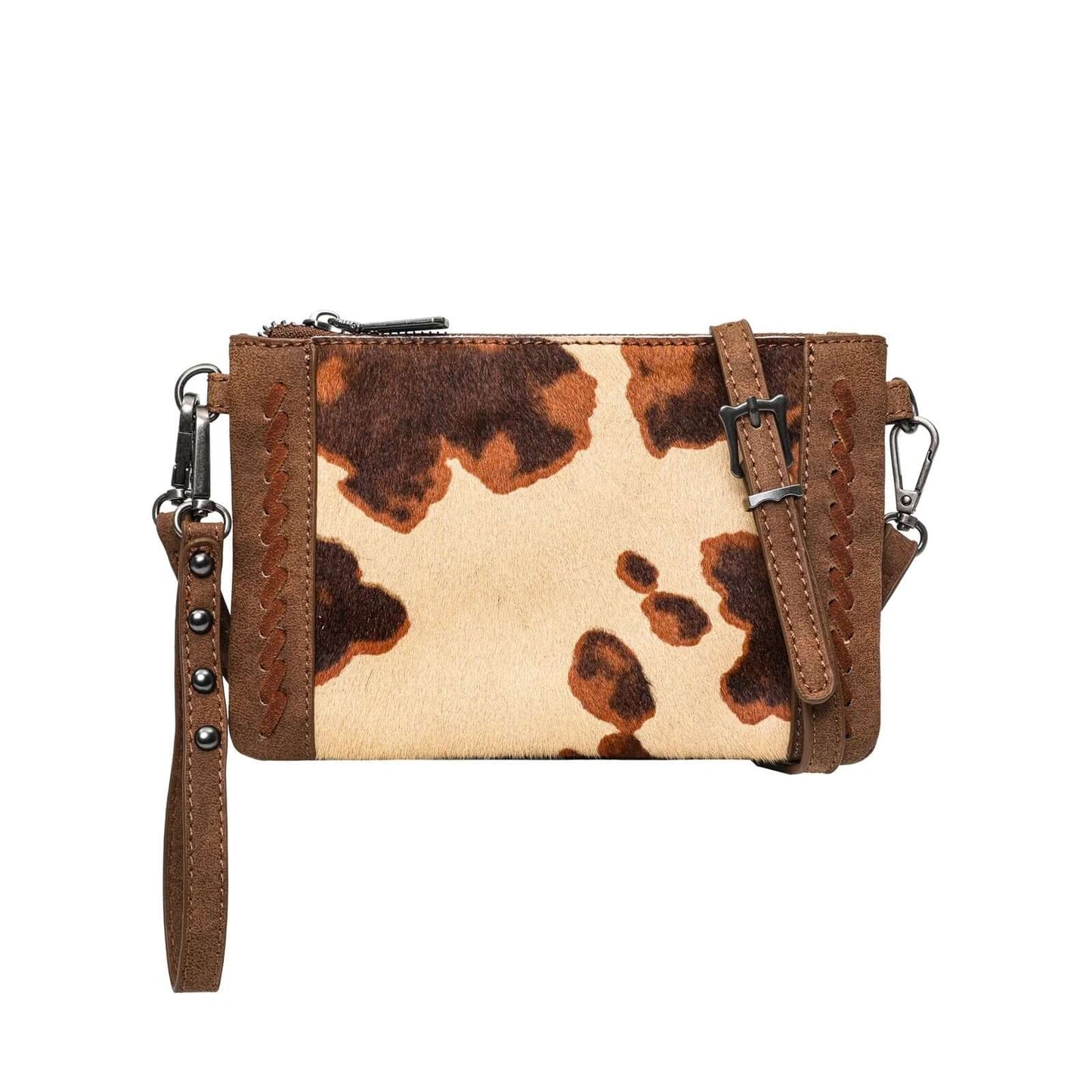 Wrangler Hair on Wristlet Western Crossbody Bag