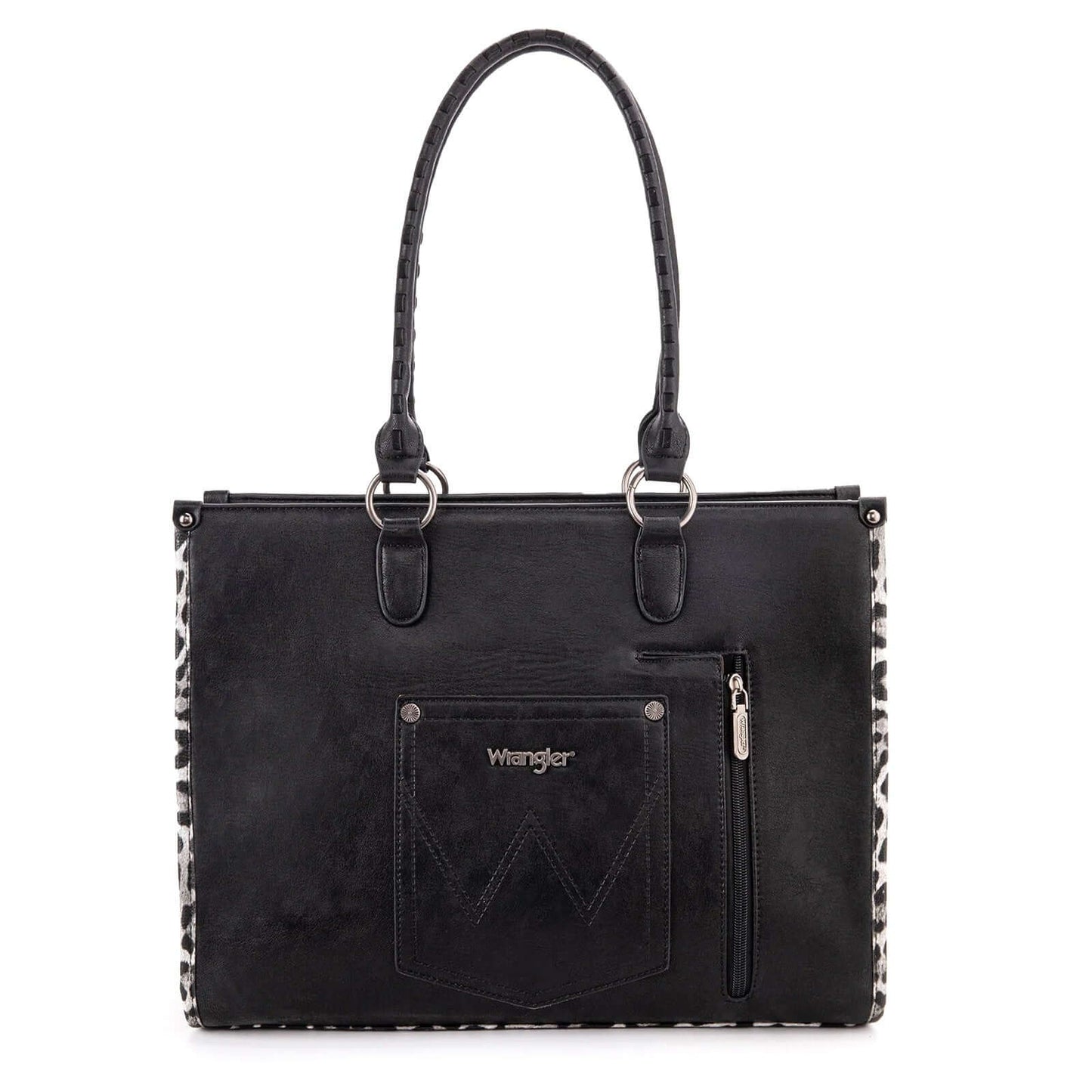 Wrangler-Leopard-Print-Concealed-Carry-Purse-Western-Tote-Black-WG83G-8317-BK-2
