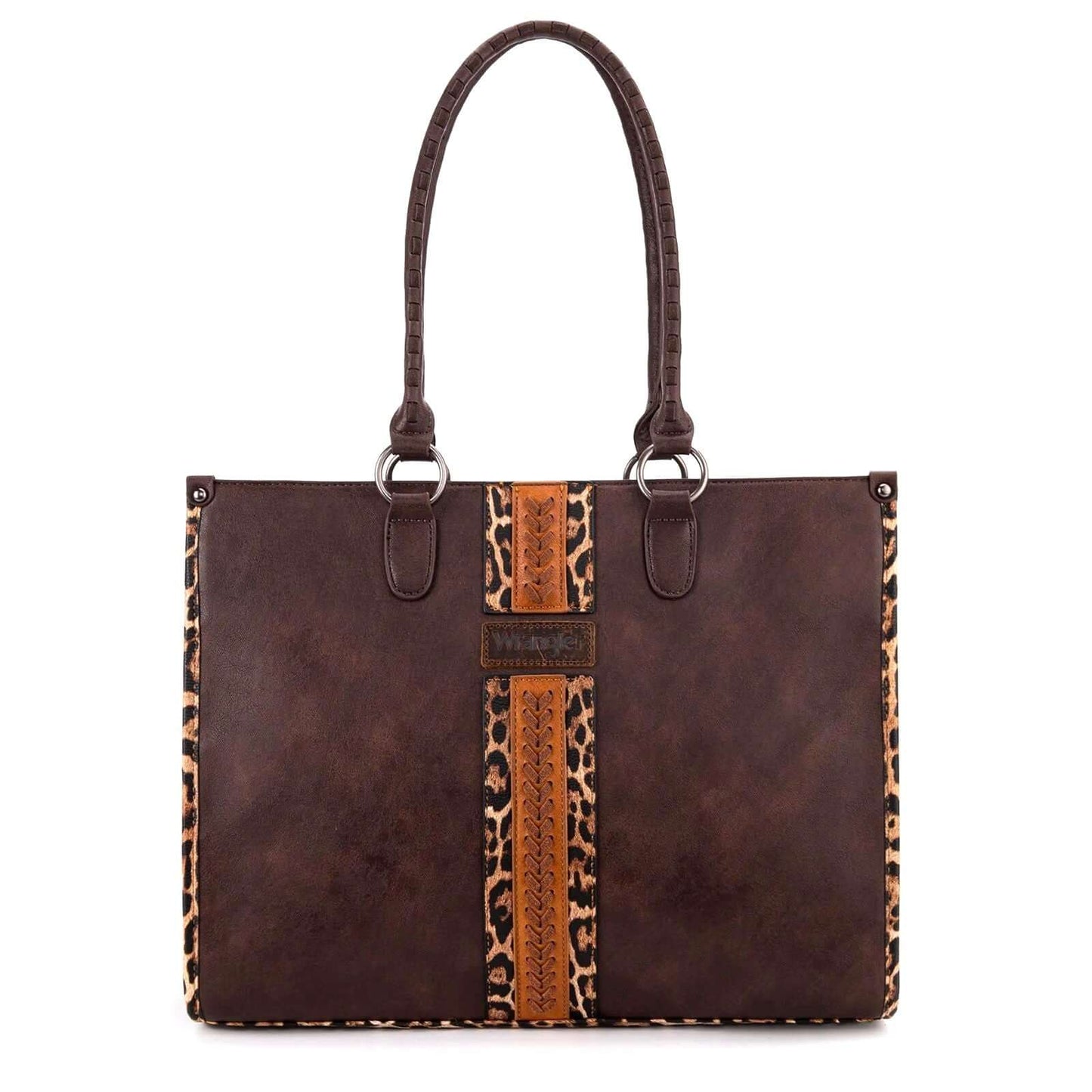 Wrangler-Leopard-Print-Concealed-Carry-Purse-Western-Tote-Coffee-WG83G-8317-CF-1