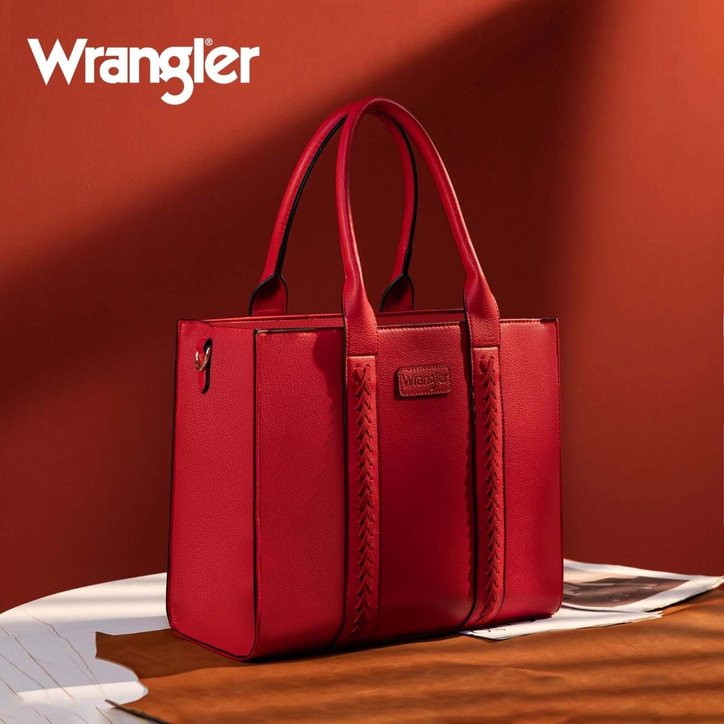 Wrangler Carry All Tote Crossbody Red