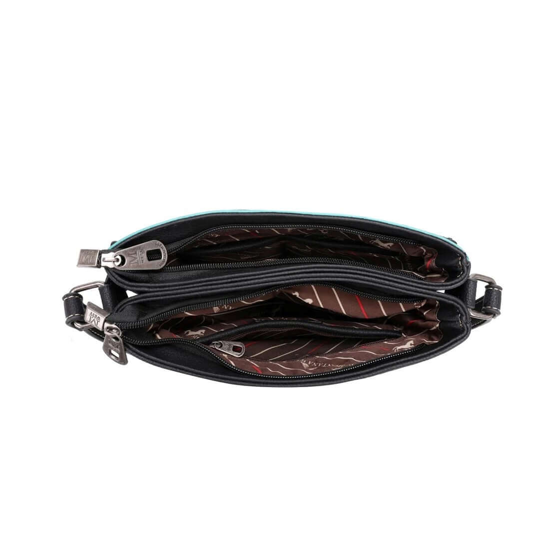 Montana West Fringe Tooling Design Concealed Carry Purse MW1155G-9360-BK-5