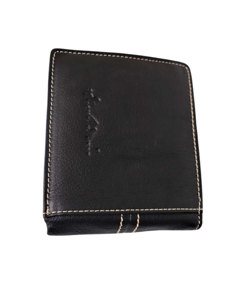 Montana West Men's Leather Wallet Country Western Cross Spiritual Wallet Black-MWS-W025BK-2