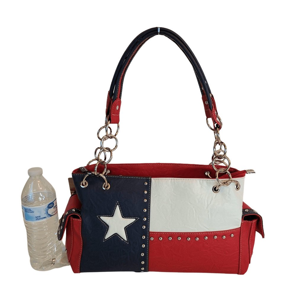 Montana West Texas Pride Collection Concealed Carry Satchel-TXG-8085KRED-1