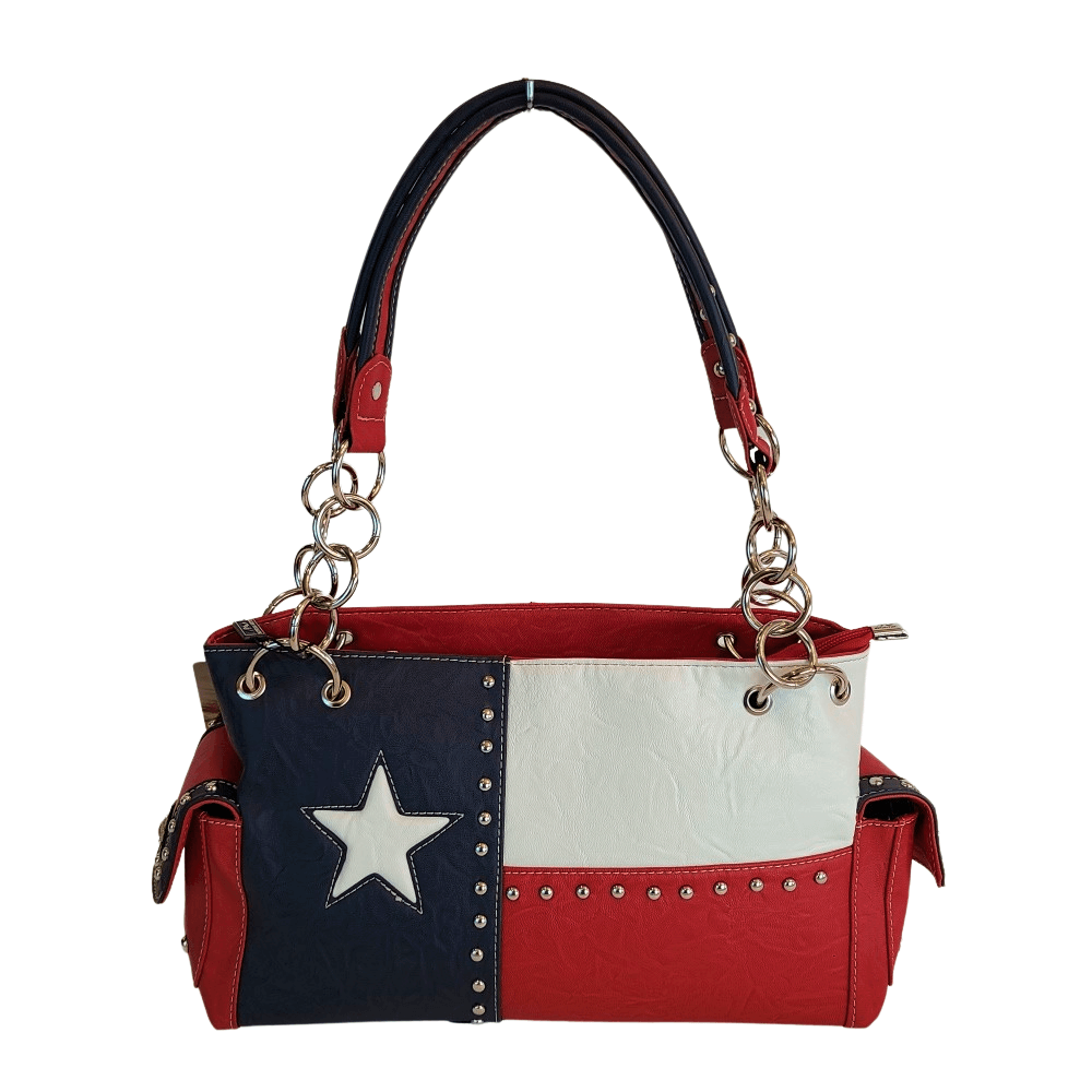Montana West Texas Pride Collection Concealed Carry Satchel-TXG-8085KRED