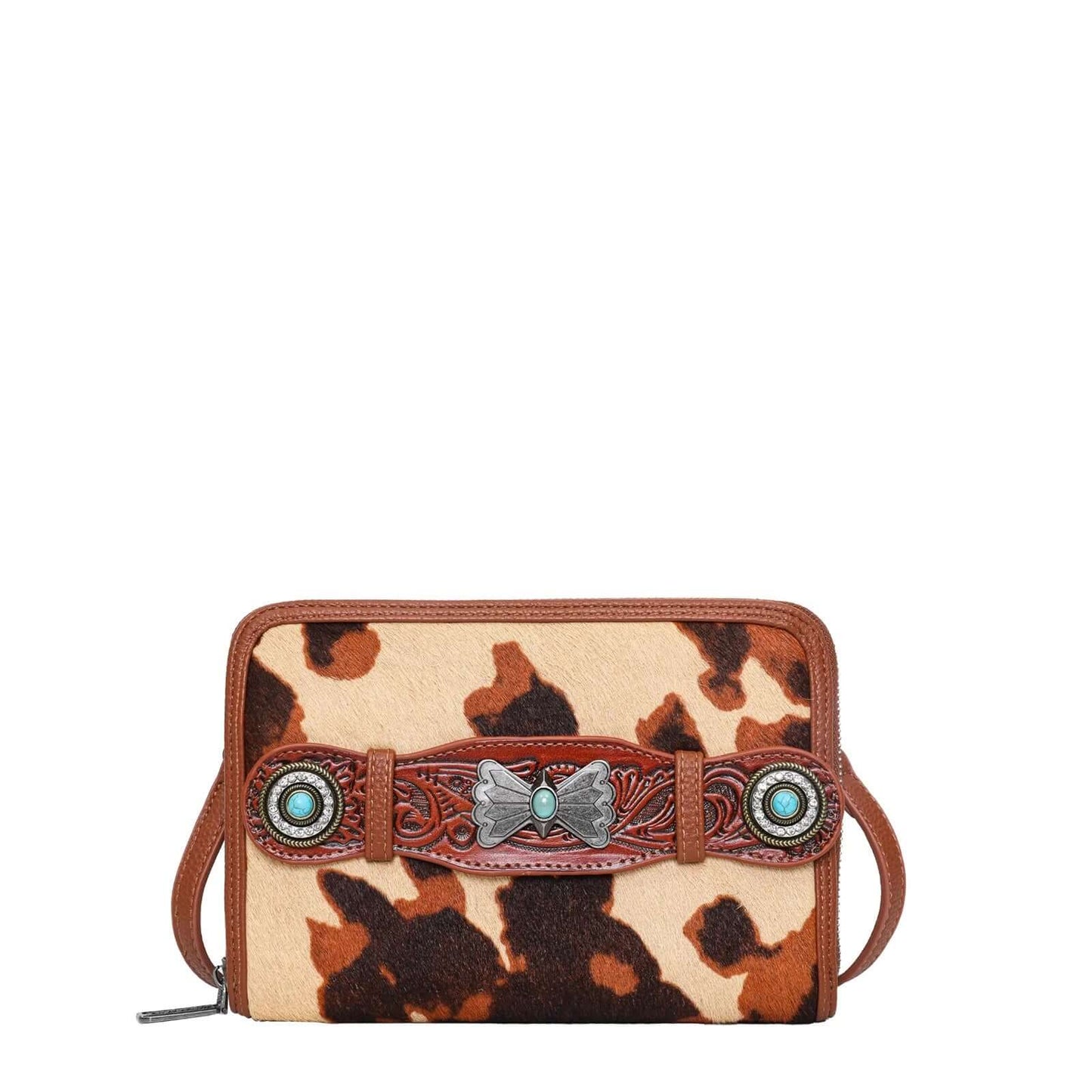 Wrangler Hair on Western Floral Crossbody Bag Pick Colors