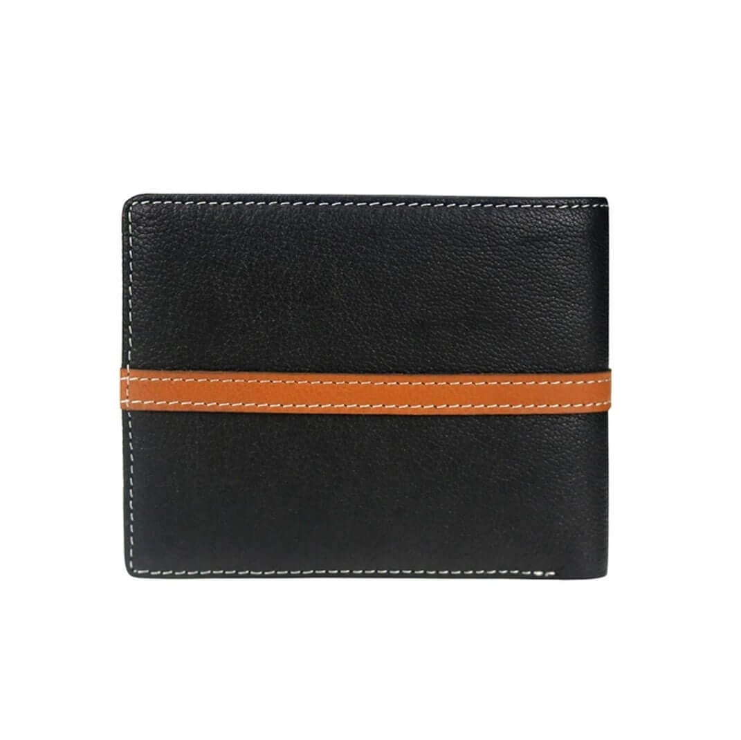 Montana West Genuine Leather Men's Western Wallet-MWS-027 BK-1