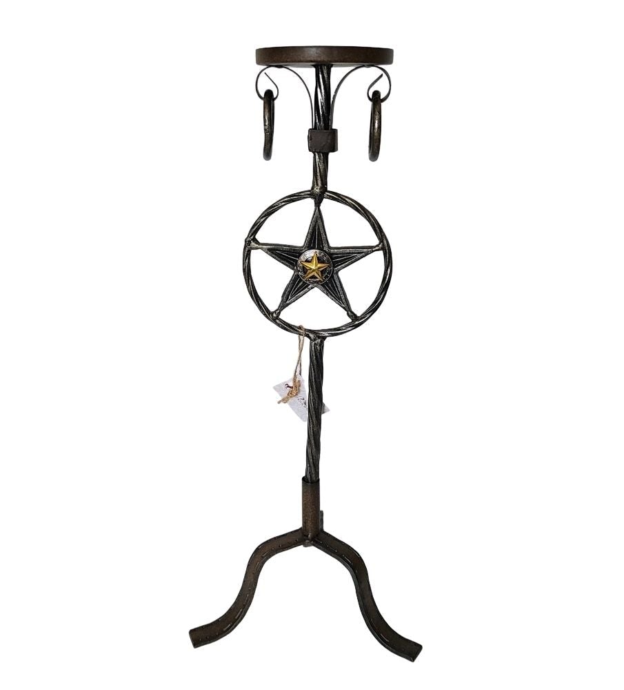 Montana West Lone Star Western Country Rustic Candle Holder-RSM-1804-3