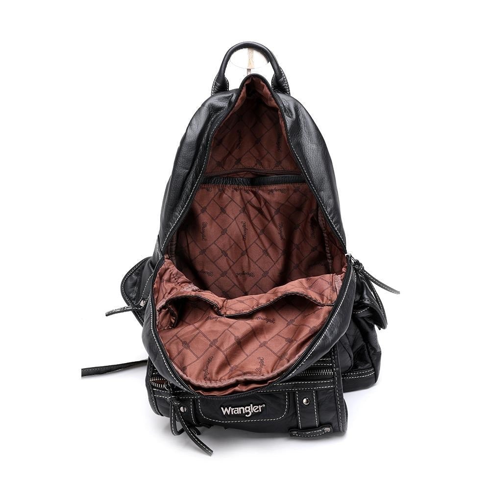WG23-9110 BK-3 Wrangler backpack Inside- Black