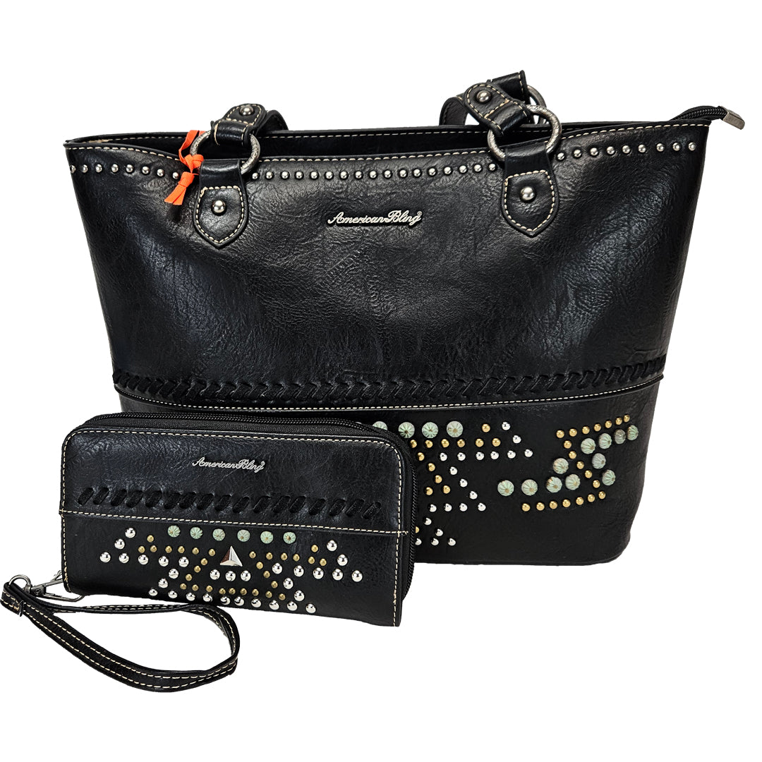 Montana-West-American-Bling-Concealed-Carry-Aztec-Purse-Matching-Wallet-Black-AB-G7808WBK-1