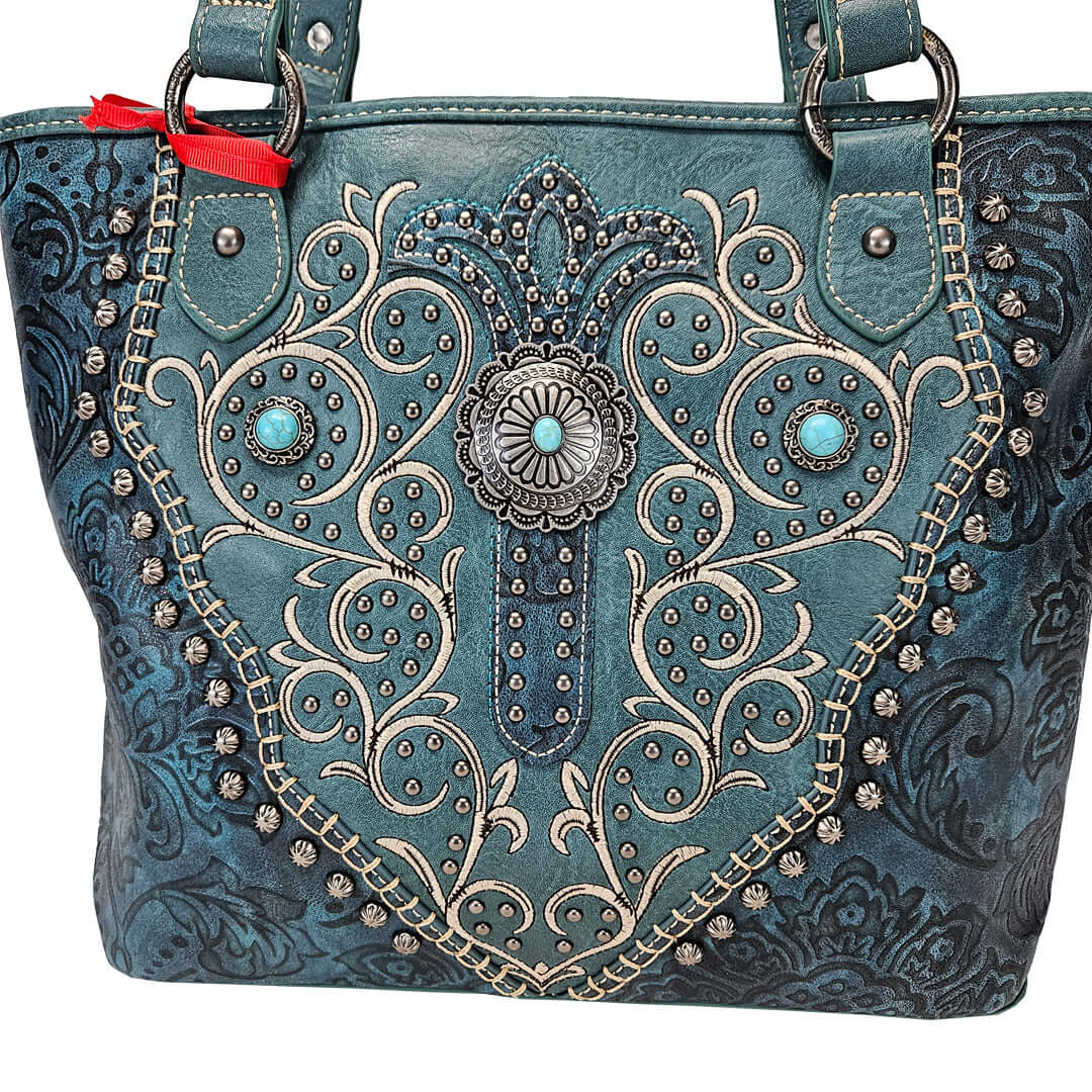 Montana-West-American-Bling-Concealed-Carry-Purse-Matching-Wallet-Turquoise-AB-G7606WTQ-2