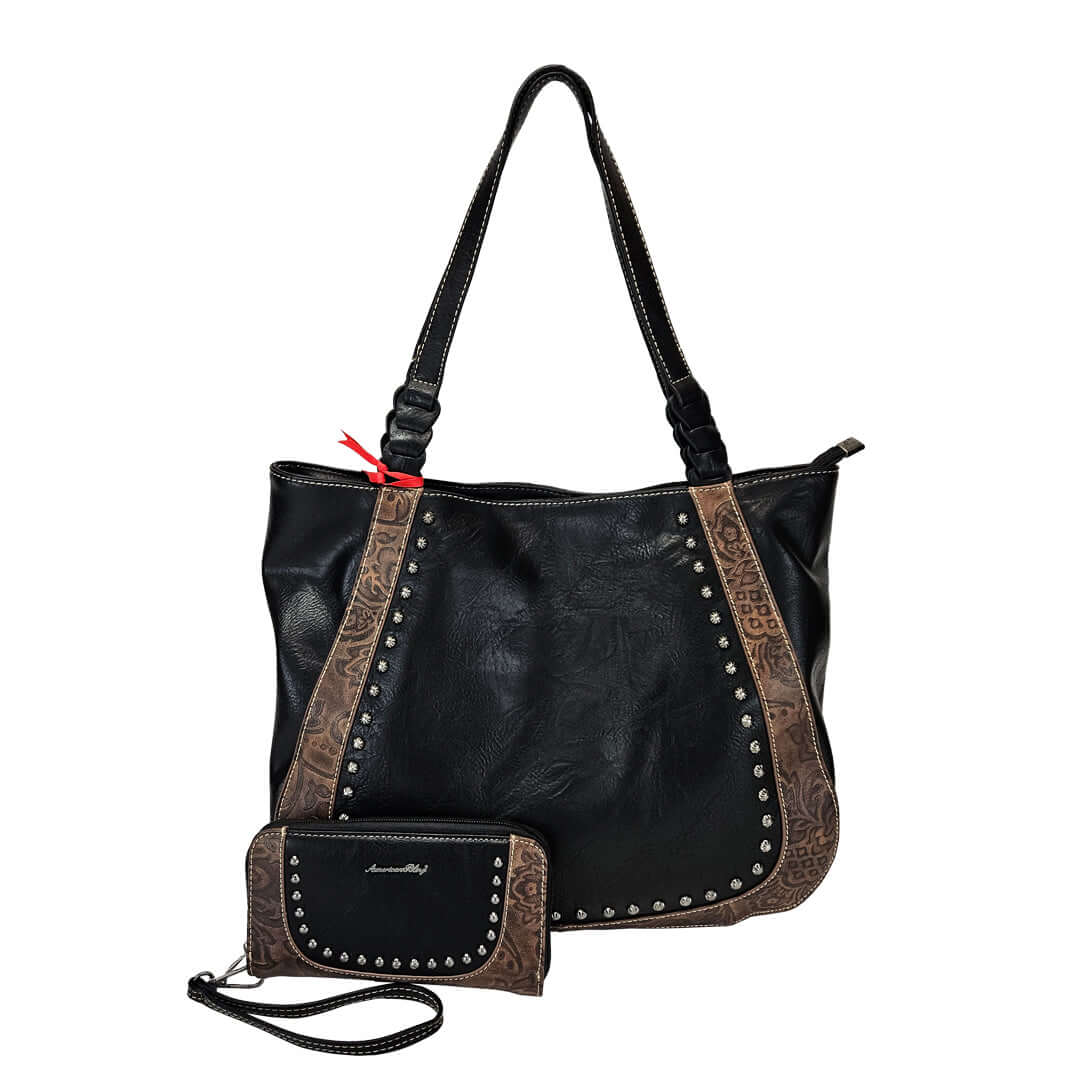 Montana-West-American-Bling-Concealed-Carry-Saddle-Purse-Matching-Wallet-Black-AB-G7601WBK-1