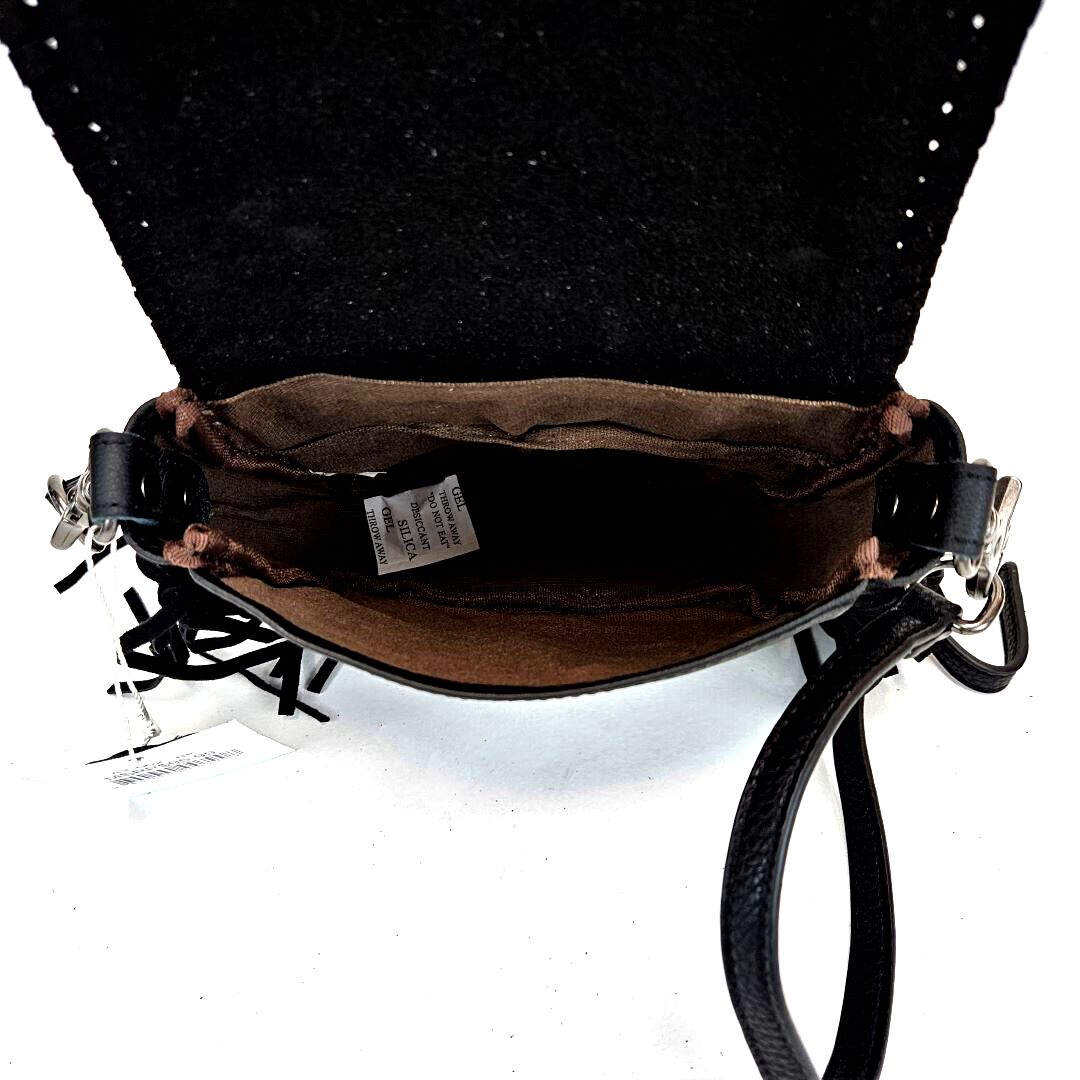 Montana-West-Texas-A&M-Leather-Fringe-Crossbody-Bag Black-AT-003-BK-6