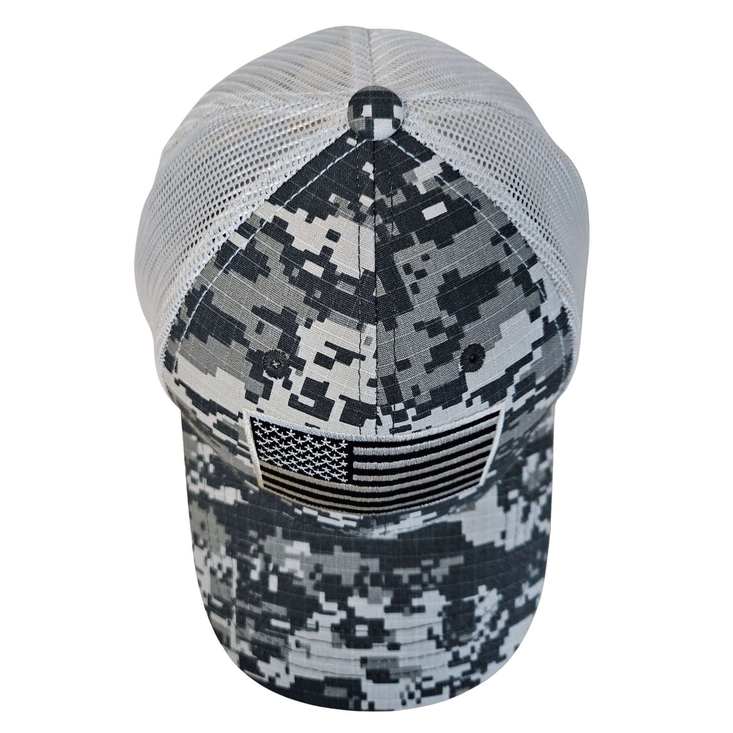 GAC Stop Embroidered American Flag Patch Baseball Hat Camo Cap