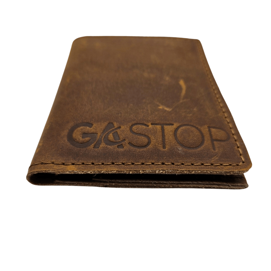 Retro Slim Card Wallet Minimalist Premium Full Grain Leather Men's Wallet Brown GS-W001BBR-1