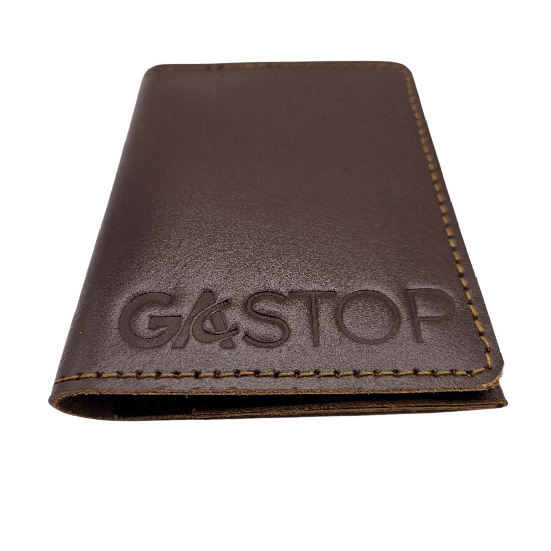 Retro Slim Card Wallet Minimalist Premium Full Grain Leather Men's Wallet Coffee GS-W001 CF--2