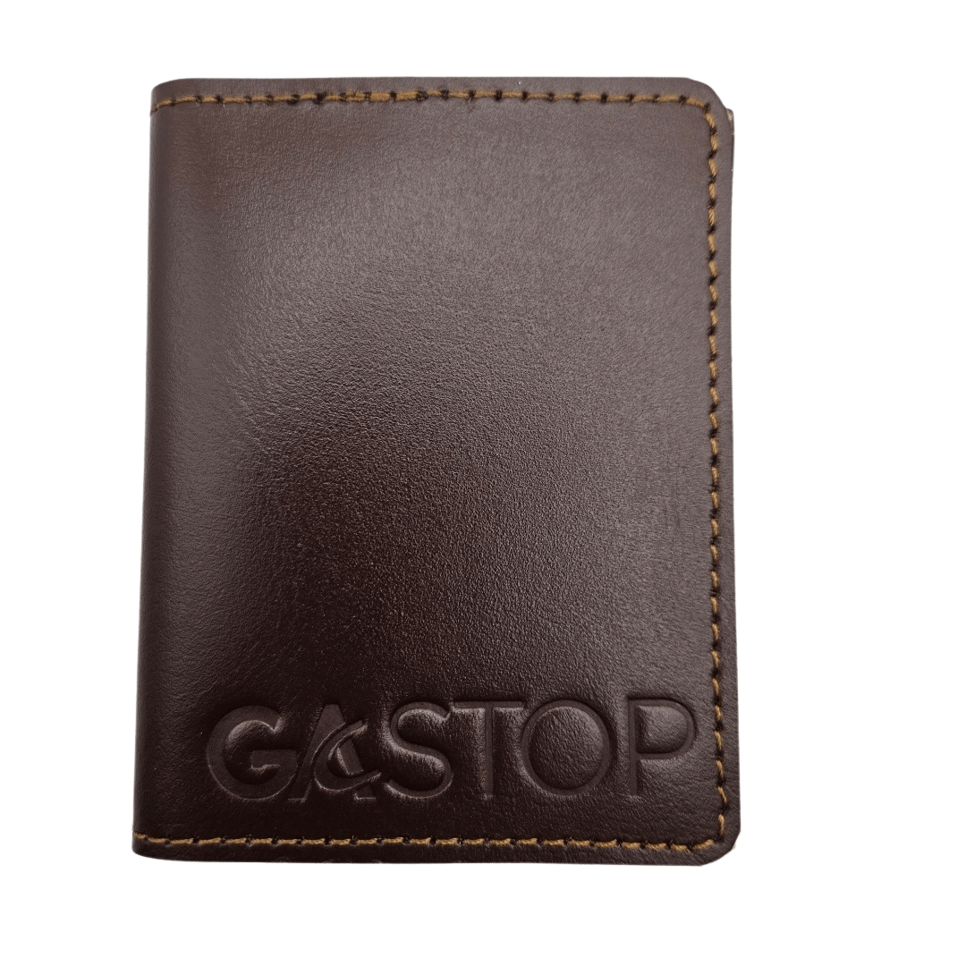 Retro Slim Card Wallet Minimalist Premium Full Grain Leather Men's Wallet Coffee GS-W001 CF