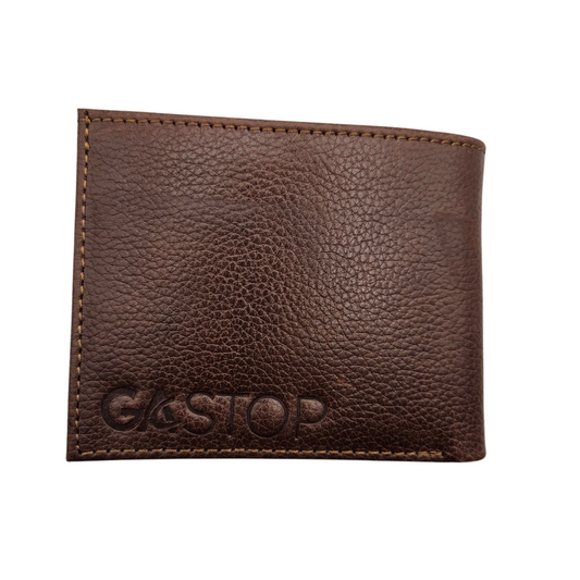 GAC STOP Full Grain Premium Leather Men's Wallet Cowhide leather Wallet Classic Brown GS-W003 CBR