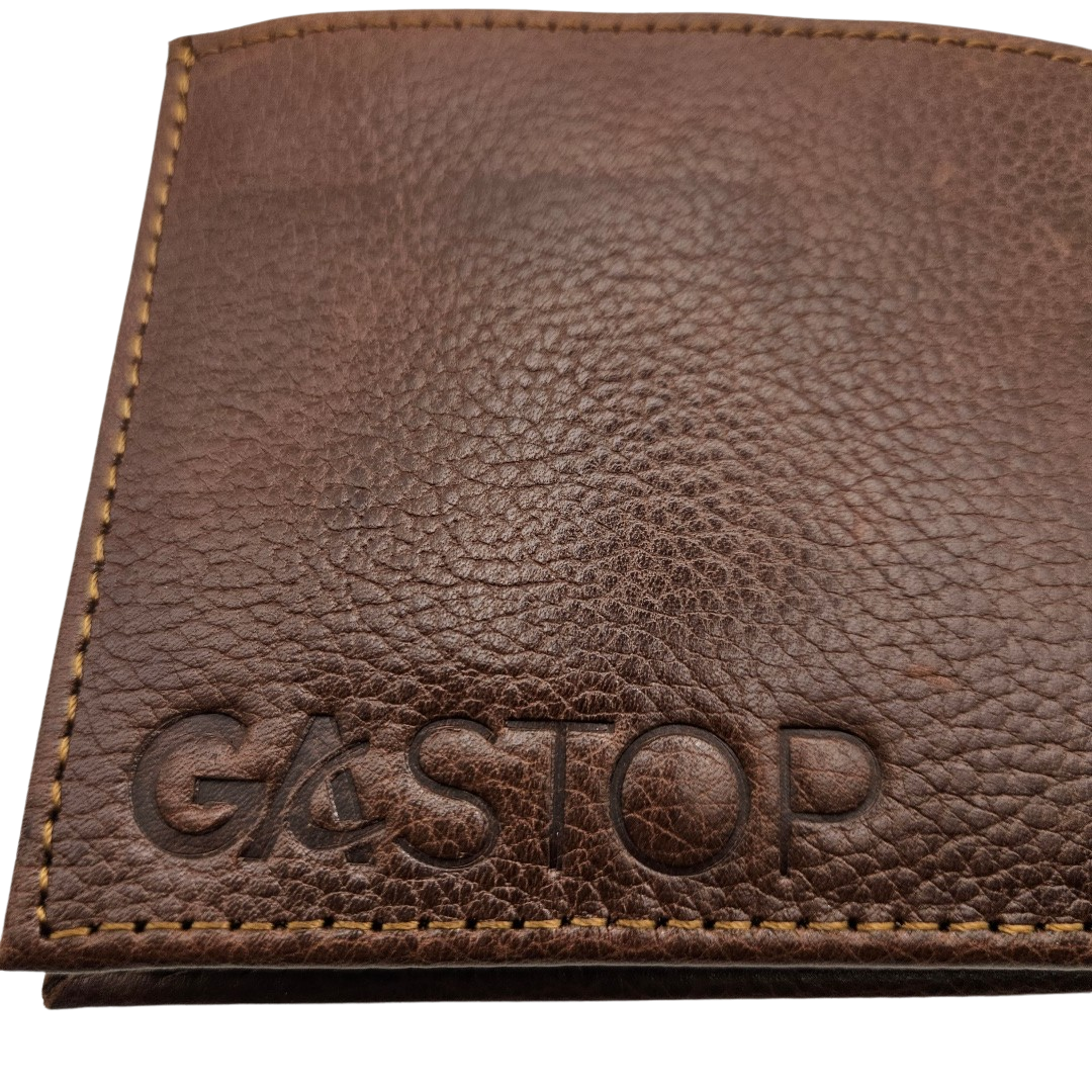 GAC STOP Full Grain Premium Leather Men's Wallet Cowhide leather Wallet Classic Brown GS-W003 CBR