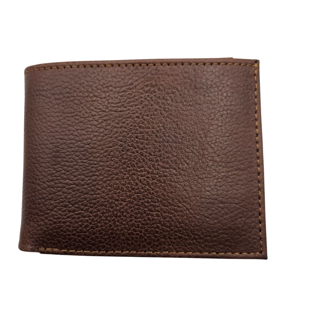 GAC STOP Full Grain Premium Leather Men's Wallet Cowhide leather Wallet Classic Brown GS-W003-CBR