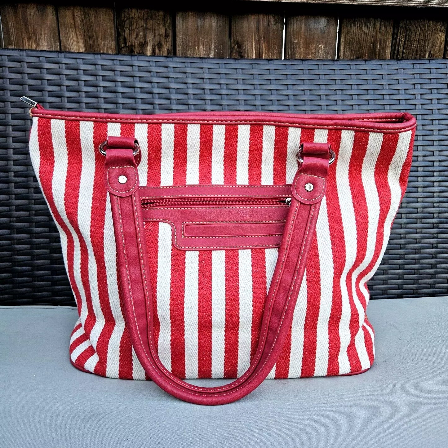 Montana West US Flag Star Stripes Patriotic Campaign Rally Canvas Tote Bag