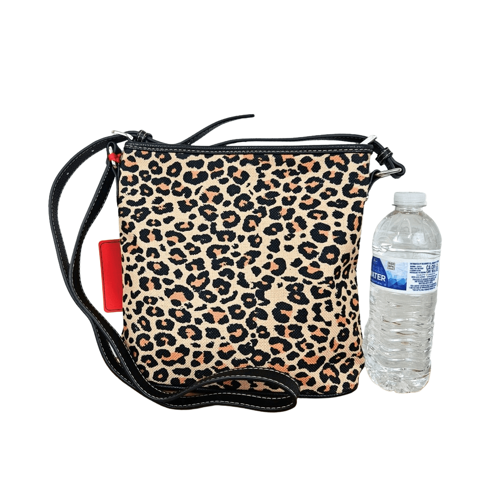 Montana West Leopard Print Canvas Crossbody Bag Western Cowgirl Animal Lover Bag MW1227-8360LP-1