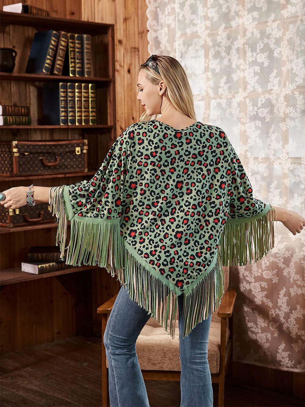 Montana-West-American-Bling-Turquoise-Leopard-Fringe-Poncho-Turquoise-PCH-1739-TQ-2