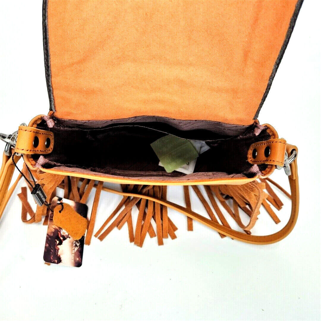 Montana-West-Fringe-Leather-Purse-Horse-Saddle-Design-Crossbody-Bag-Pick-Colors-RLC-L092-3