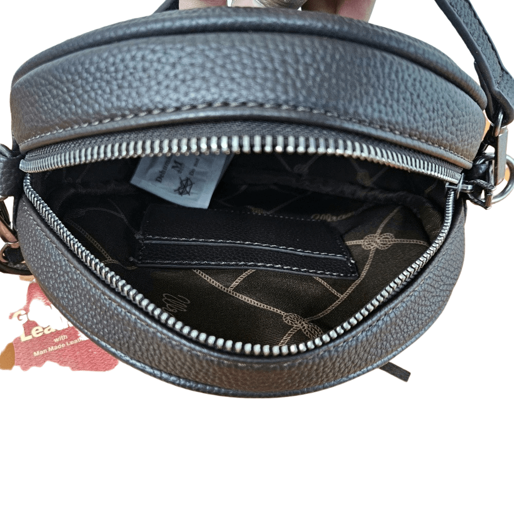 Wrangler Hair on Collection Circle Wristlet Bag Western Crossbody Bag Pick Color-WG34.118CF-7