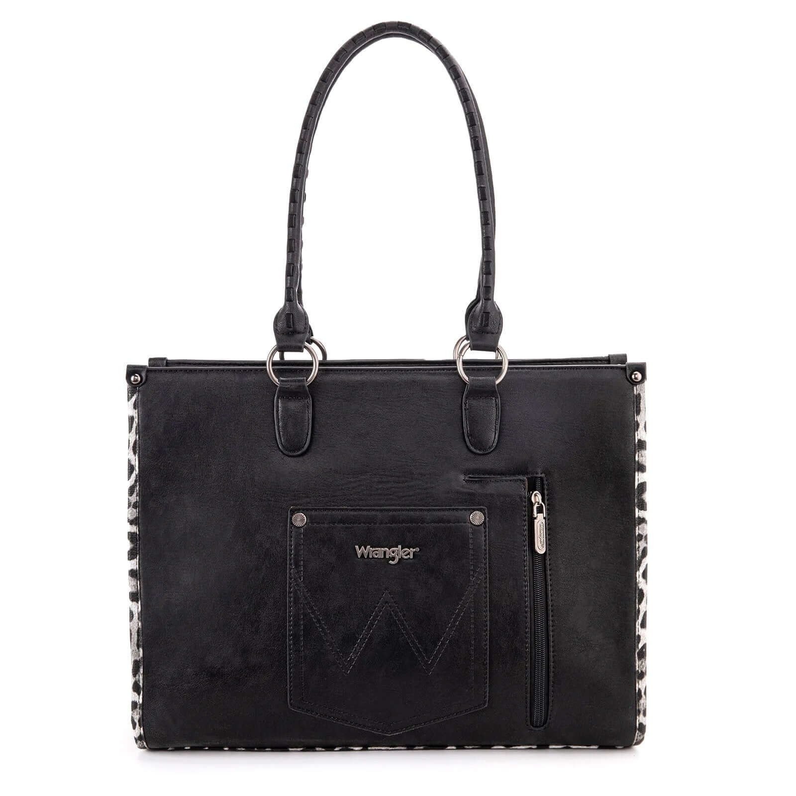 Wrangler-Leopard-Print-Concealed-Carry-Purse-Western-Tote-Black-WG83G-8317-BK-2